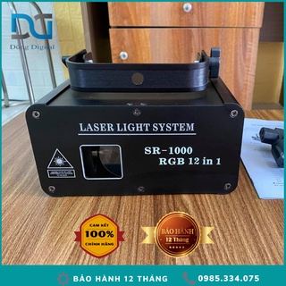 Đèn Laser Bay Phòng 1W RGB 12in1 Chiếu Hình 3D Đi Cảnh Phòng Bay, Karaoke, Vũ Trường...
