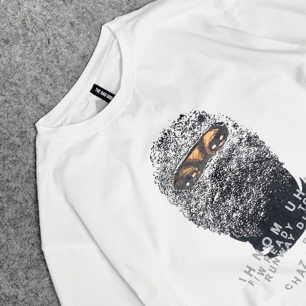 Áo Thun 196 Store Họa Mặt Ninja Đen Màu Trắng Chất Liệu Cotton 100% Thấm Hút Mồ Hôi Tốt - Lỗi 1 Đổi 1 | BigBuy360 - bigbuy360.vn