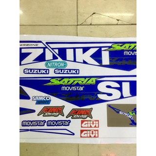 Tem Satria Movistar xanh Gp (bộ)
