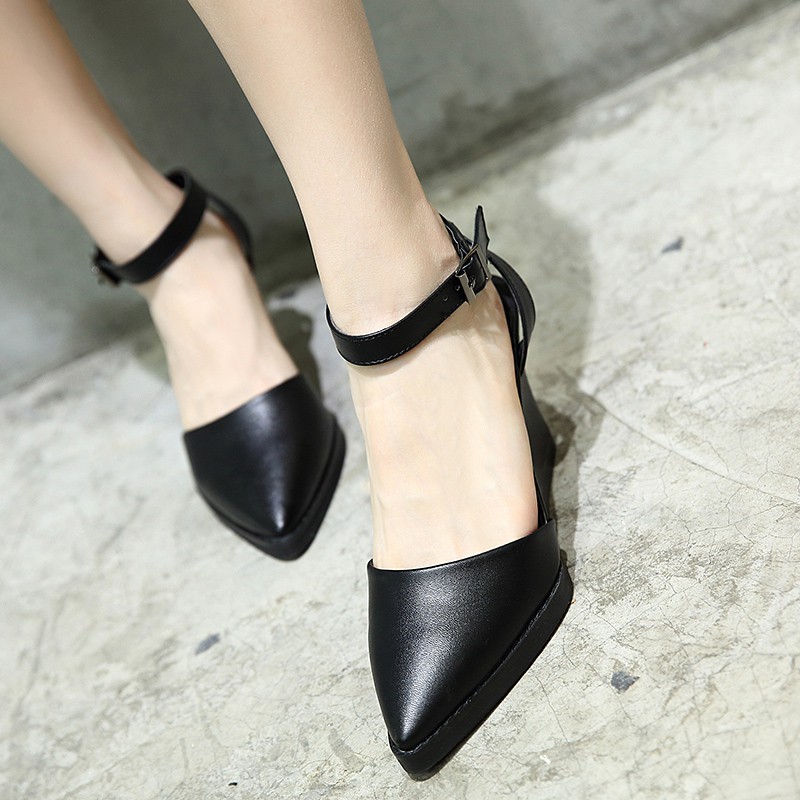 Giày đế xuồng công sở cao cấp cao 9cm 201119  TP13