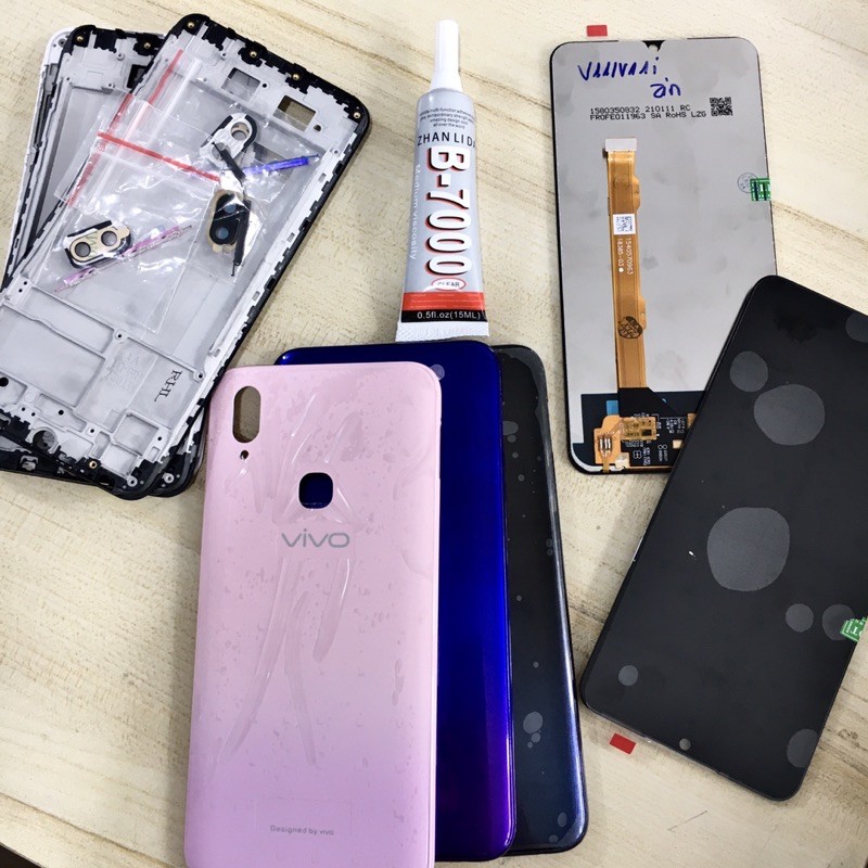 Combo Màn Hình + Bộ Vỏ Sườn ViVo V11i Zin Hàng Cao Cấp (Tặng keo dán màn hình B - 7000)