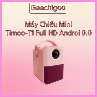 Máy chiếu phim timoo-t1 hd android 9.0 độ sáng lên tới 3000lumens - máy chiếu dành cho sinh viên học sinh