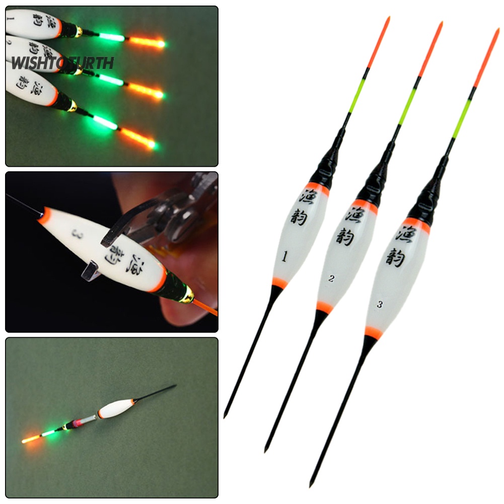 Bộ 3 Phao Câu Cá Có Đèn LED Phát Sáng