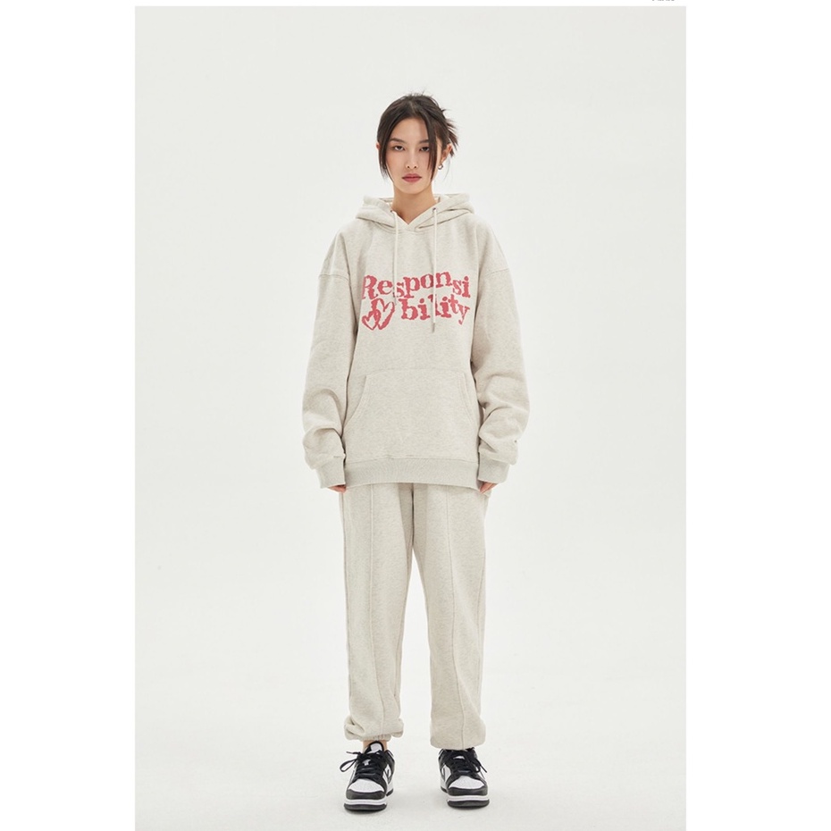 Áo Hoodie Tay Dài Form Rộng Theo Phong Cách Retro Mỹ Dễ Phối Đồ