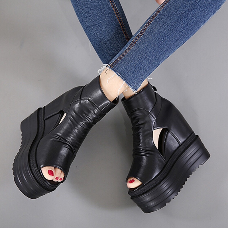 Giày nữ đế xuồng 12cm