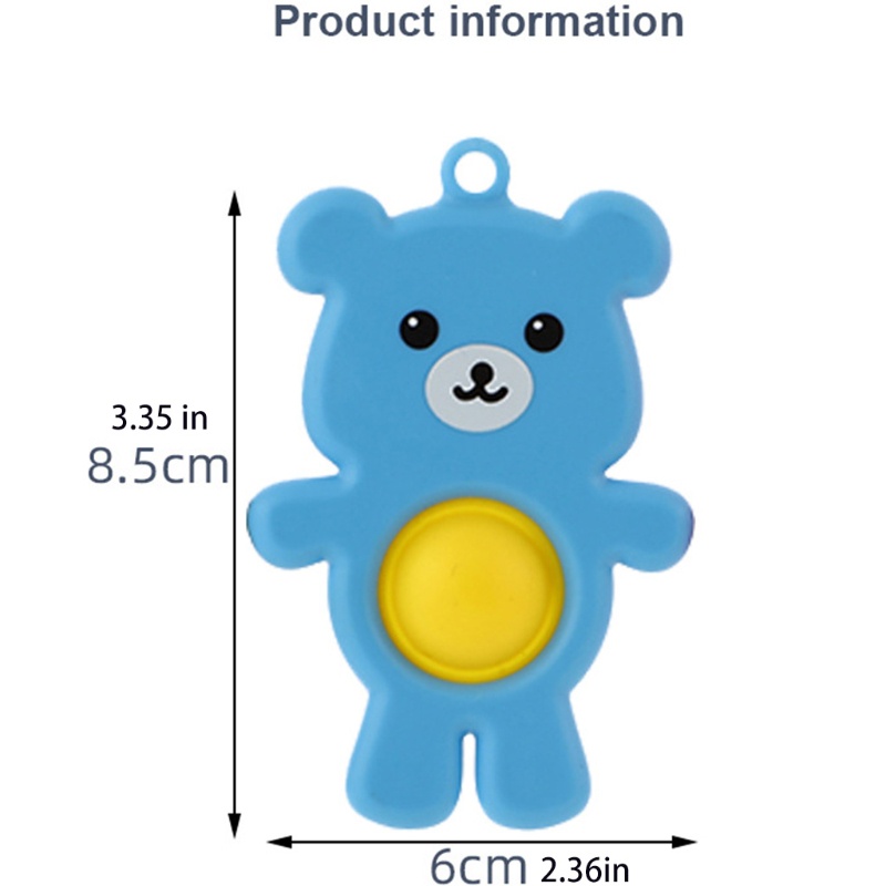 Móc Khóa Hình Gấu WMMB Giúp Giảm Căng Thẳng