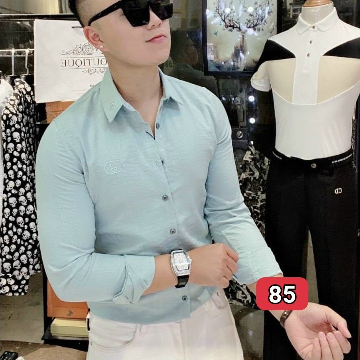 9 mẫu áo sơ mi nam VẢI ĐŨI THÊU cao cấp hàng chuẩn shop VNXK bao đẹp Y HÌNH chất lượng cực kỳ thời trang năm 2021. | BigBuy360 - bigbuy360.vn