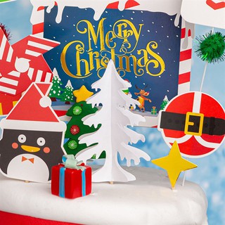 Que cắm GS bảng hiệu Merry Xmas - Phụ kiện trang trí giáng sinh