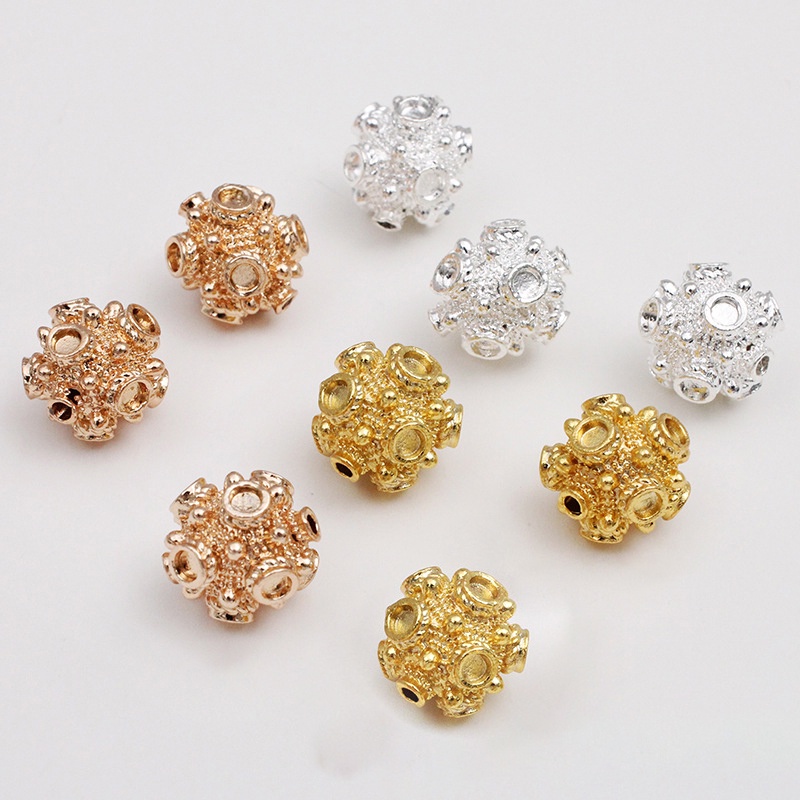 1 phiến đúc họa tiết charm kim loại 13mm nguyên liệu làm trâm, làm trang sức