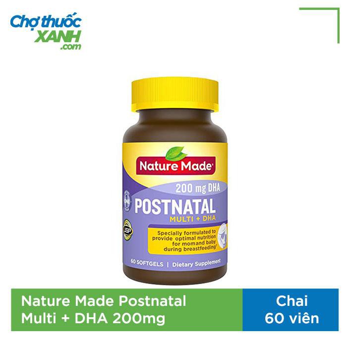 Nature Made Postnatal Multi DHA, Hộp 60 Viên