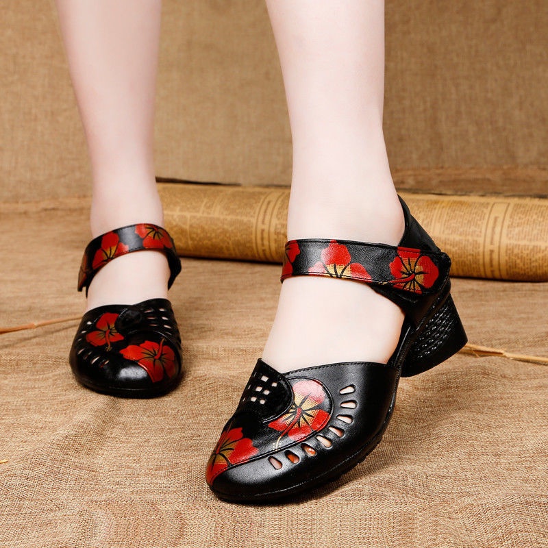 Giày Khiêu Vũ Đế Mềm Phong Cách Dân Tộc 2022 Dành Cho Nữ