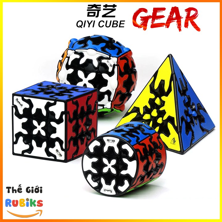 Rubik Biến Thể QiYi Gear 3x3 Pyraminx Cylinder Sphere