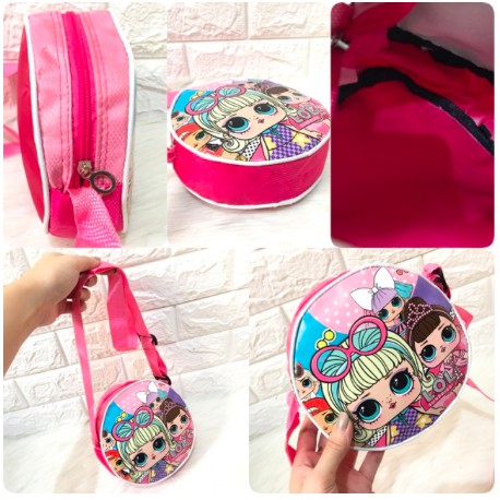 Túi Đeo Chéo Mini Hình Tròn / Vuông / Tròn / Kỳ Lân / Hello Kitty Jalan2 Cho Bé