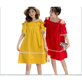 ĐẦM BẦU VÁY BẦU TRỄ VAI DỄ  THƯƠNG