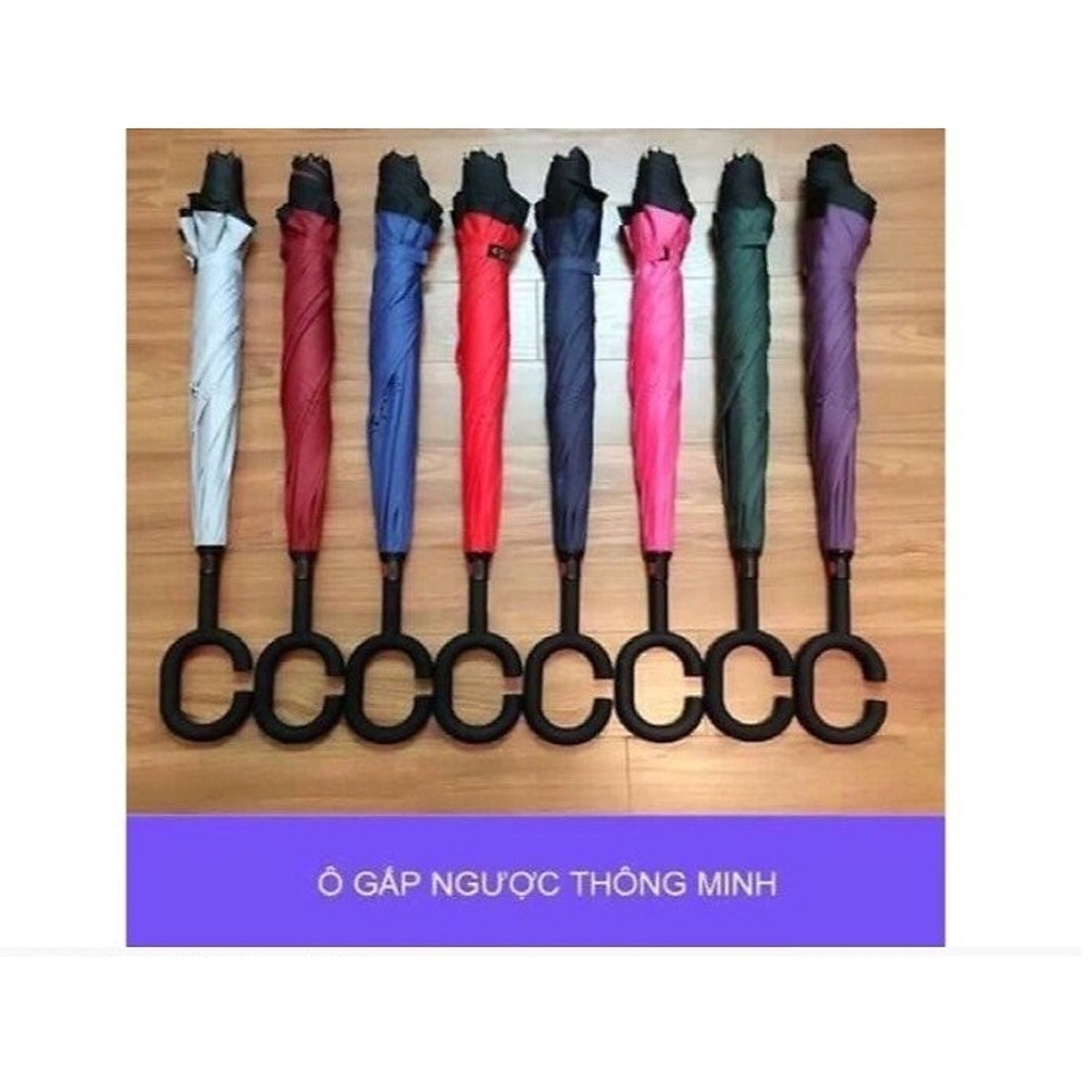 Ô - Dù Gấp Ngược Thông Minh Siêu Tiện Ích Cho Đi Ô Tô - Chắn Tia UV Che Nắng Mưa