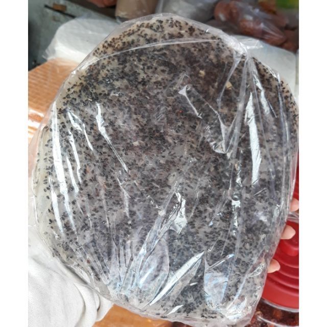 10 cái bánh đa dừa mè đen lớn 25cm