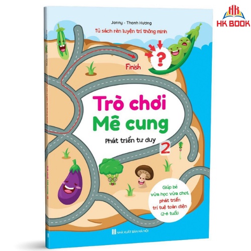 Sách - Trò Chơi Mê Cung - Phát triển tư duy cho trẻ 2 - 6 tuổi - Quyển 2 (1 cuốn)