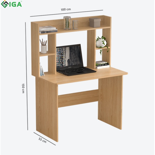 Bàn làm việc LYNH LYNH bàn máy tính kết hợp kệ sách lưu trữ hiện đại thông minh chính hãng- GP161B.03