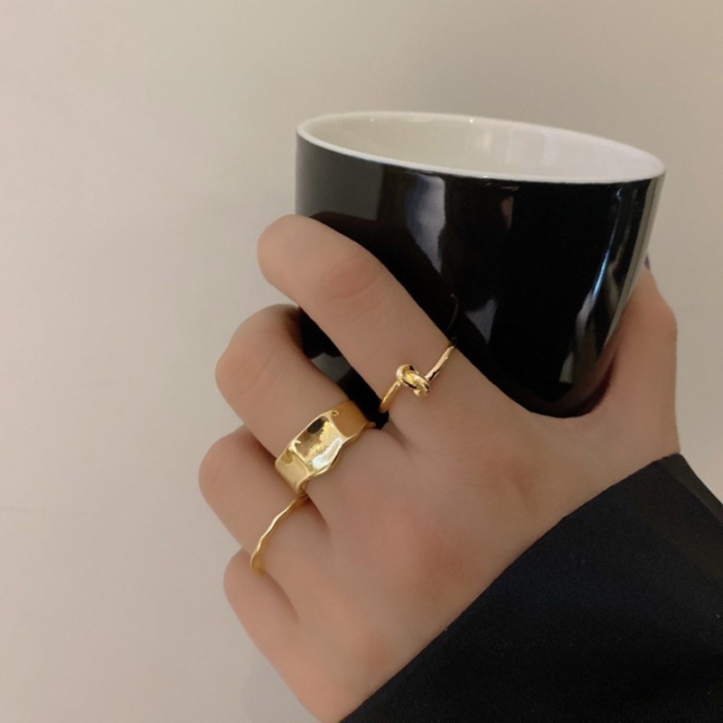 Set 3 Chiếc Nhẫn Kiểu Dáng Vintage Thời Trang Cho Nữ