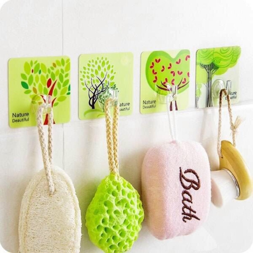 Set 10 móc dán tường đa năng chịu lực 3D siêu dính 101256