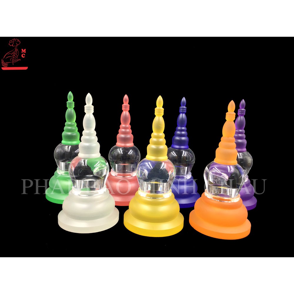 [PBMC]Tháp xá lợi nhựa màu E5 (7 màu) (Giao màu ngẫu nhiên)