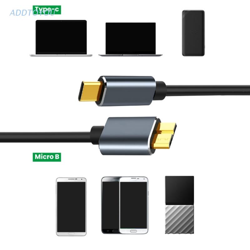 Dây cáp chuyển đổi USB 3.0 Type C sang Micro B siêu nhanh chóng 5Gbps 625MB/S dành cho ổ cứng