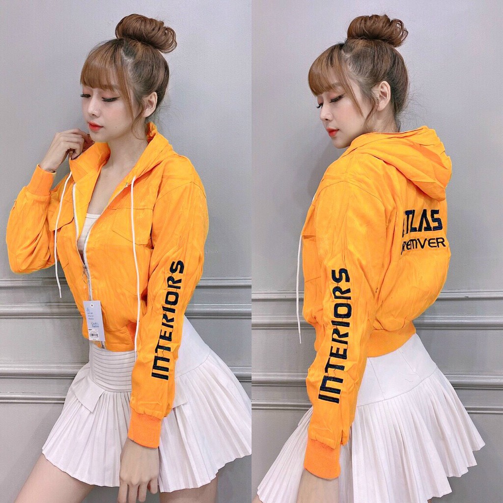 Áo khoác dù nữ 2 lớp form rộng có nón in hoạ tiết Bicycle ấn tượng Tulibs KD03
