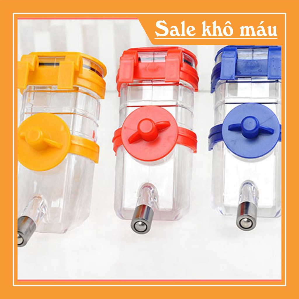 [FLASH SALE]  BÌNH BI GẮN CHUỒNG UỐNG NƯỚC CHO CHÓ MÈO LOẠI SỊN