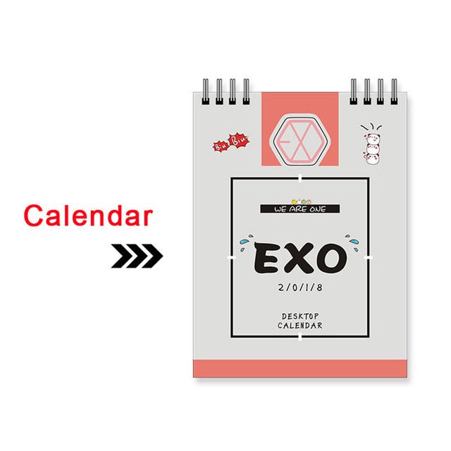 [SALE 90%]Lịch EXO 2018