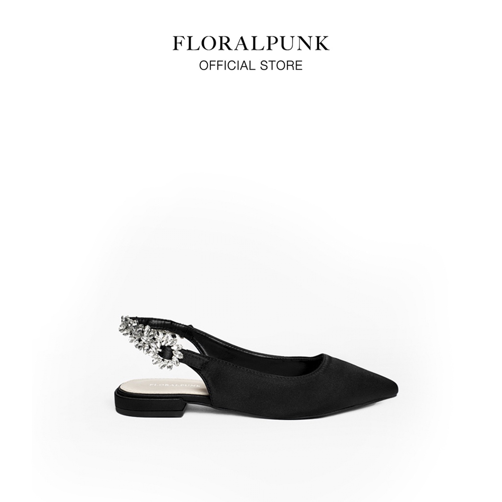 Giày Mules Floralpunk Crystal Slingback