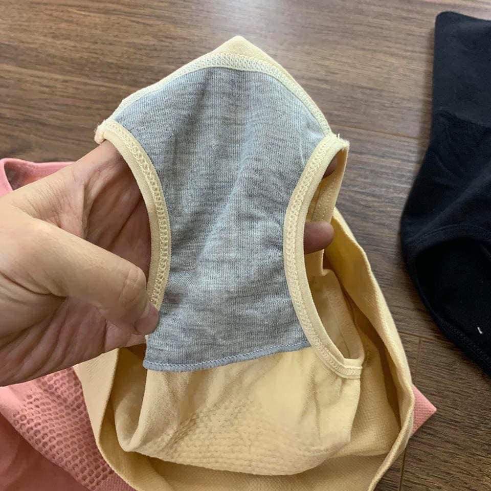 Quần lót y tế cotton cao cấp cạp cao gen bụng, nâng mông kháng khuẩn xuất Nhật túi zip | BigBuy360 - bigbuy360.vn