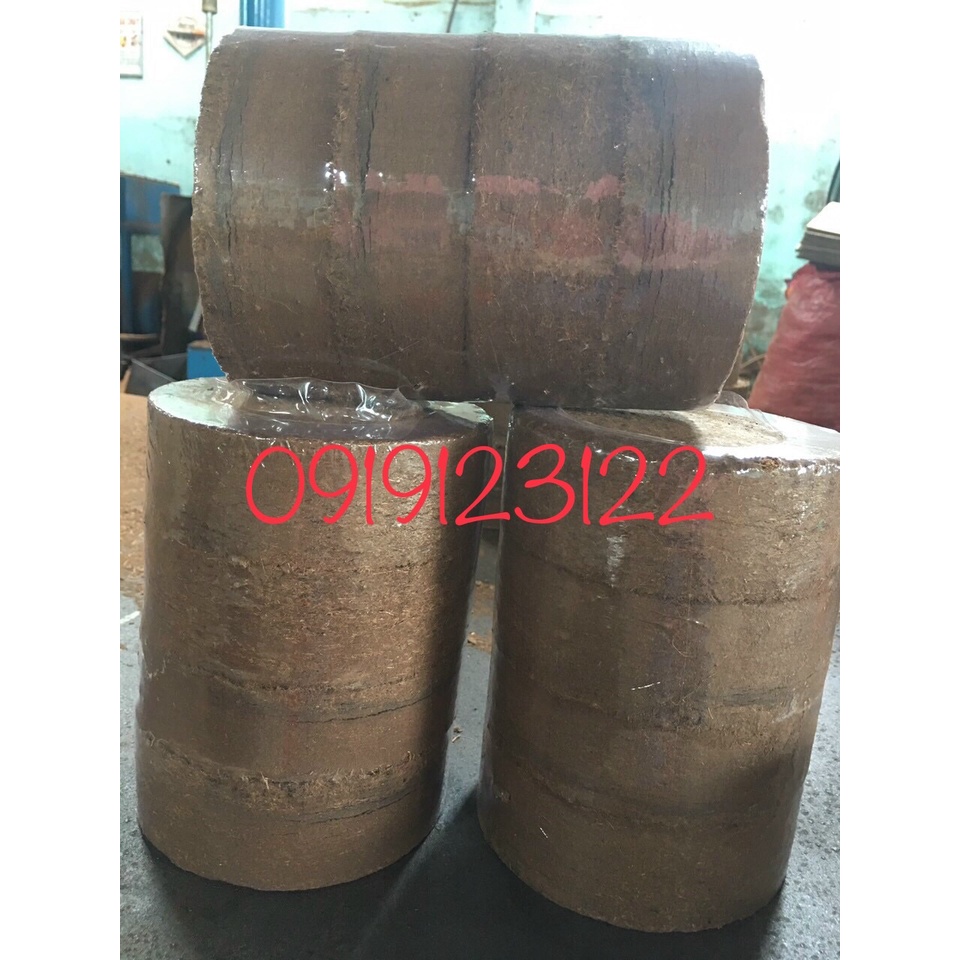 Block 4 viên nén giá thể mùn dừa trồng rau mầm , ươm cây con, viên nén mụn xơ dừa