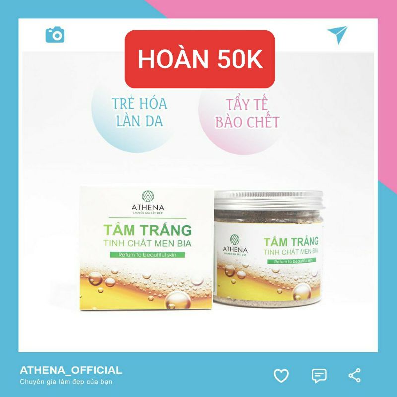 Tắm trắng tinh chất men bia Athena ✨ HÀNG CHUẨN