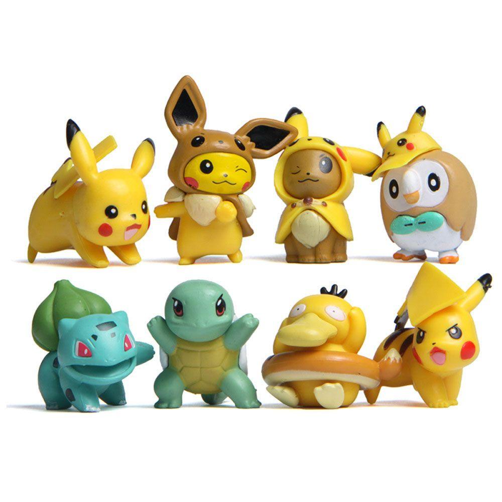 LILYES Mô Hình Nhân Vật Pikachu Bằng Nhựa PVC Dễ Thương