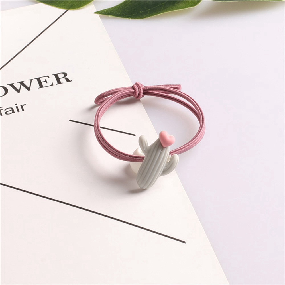 Dây buộc tóc cao su co giãn thiết kế kiểu dáng hoạt hình dễ thương cho nữ