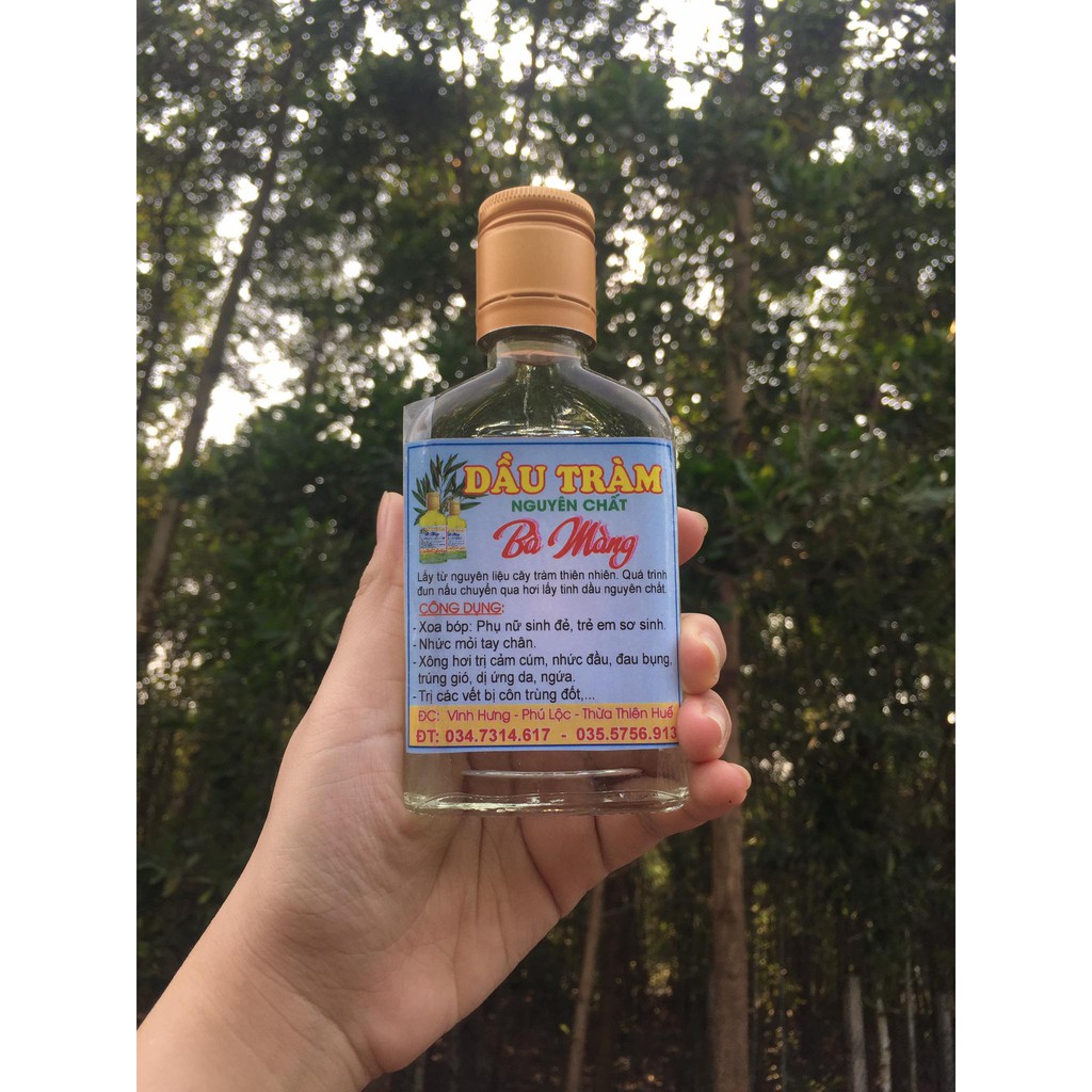 70ml tinh dầu tràm nguyên chất loại 1 - Hàng Huế Bà Màng