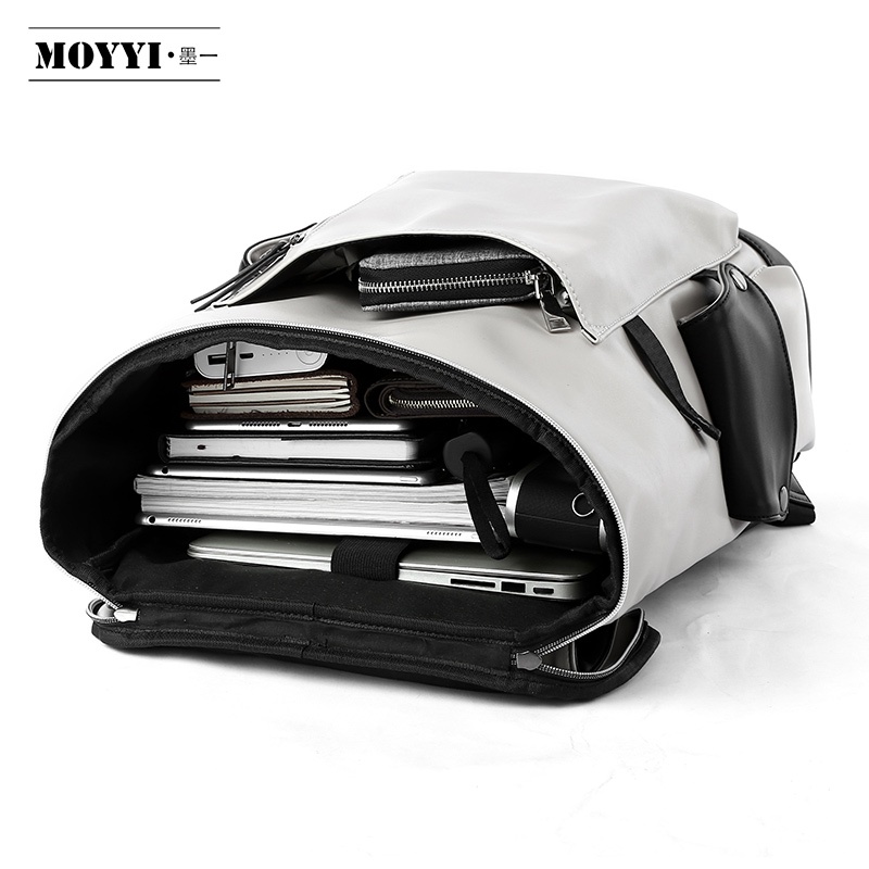 Balo da nam PU đựng laptop 15.6 inch chống thấm nước phong cách công sở dành cho nam backpack