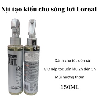 Xịt tạo kiểu cho sóng lơi Loreal Tecni.art Beach Waves Salt Spray Beach Effect 150ml