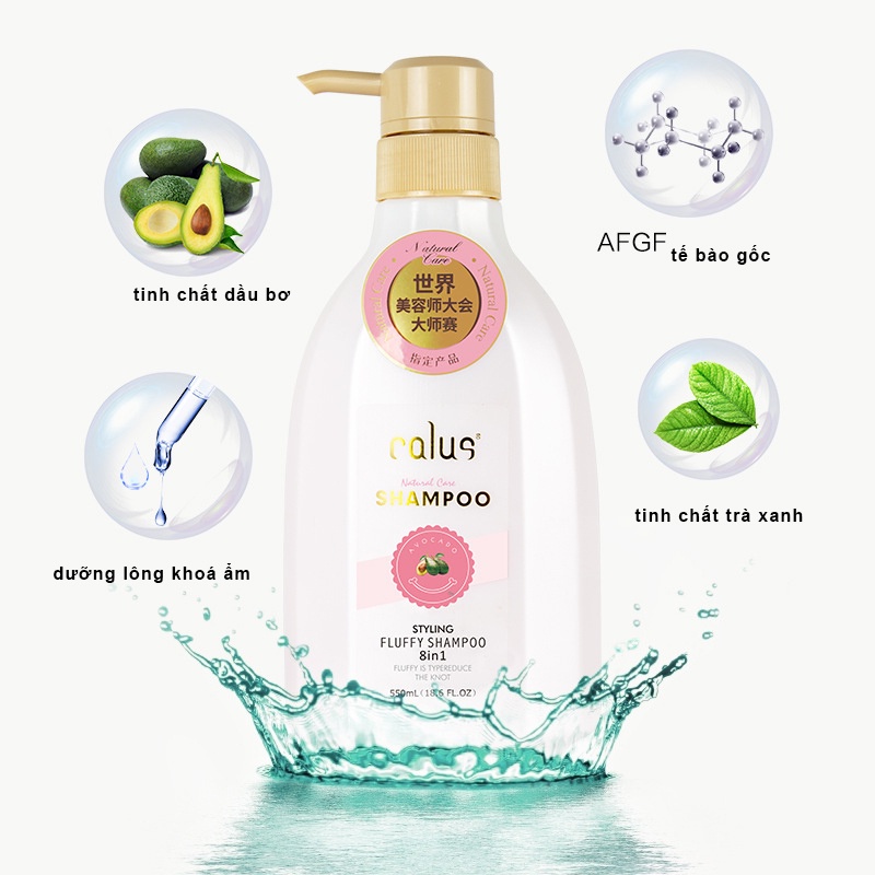 Sữa tắm cho chó Hipipet CALUS SHAMPOO tinh chất dầu bơ trà xanh khử mùi lưu hương thơm lông dài lâu-550ml