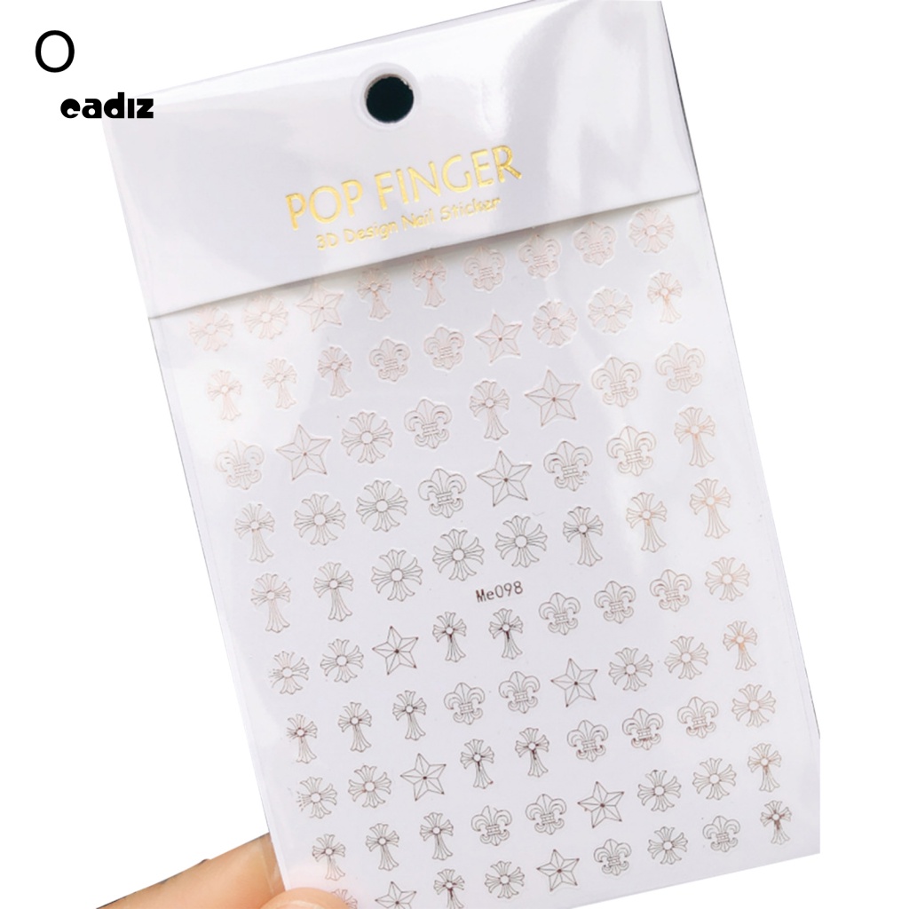 Phụ Kiện Miếng Dán Trang Trí Móng Tay Hình Chữ Thập