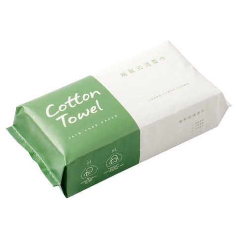 Khăn Lau Mặt Dùng 1 Lần 45 Tờ Dạng Gói Rút Uli Xanh Lá