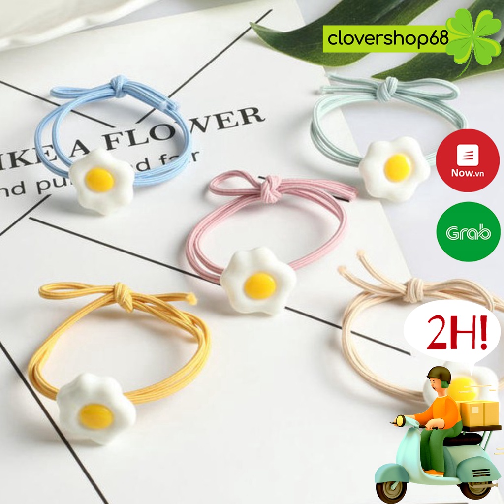 Chun buộc tóc trứng opla độc đáo   Clovershop68