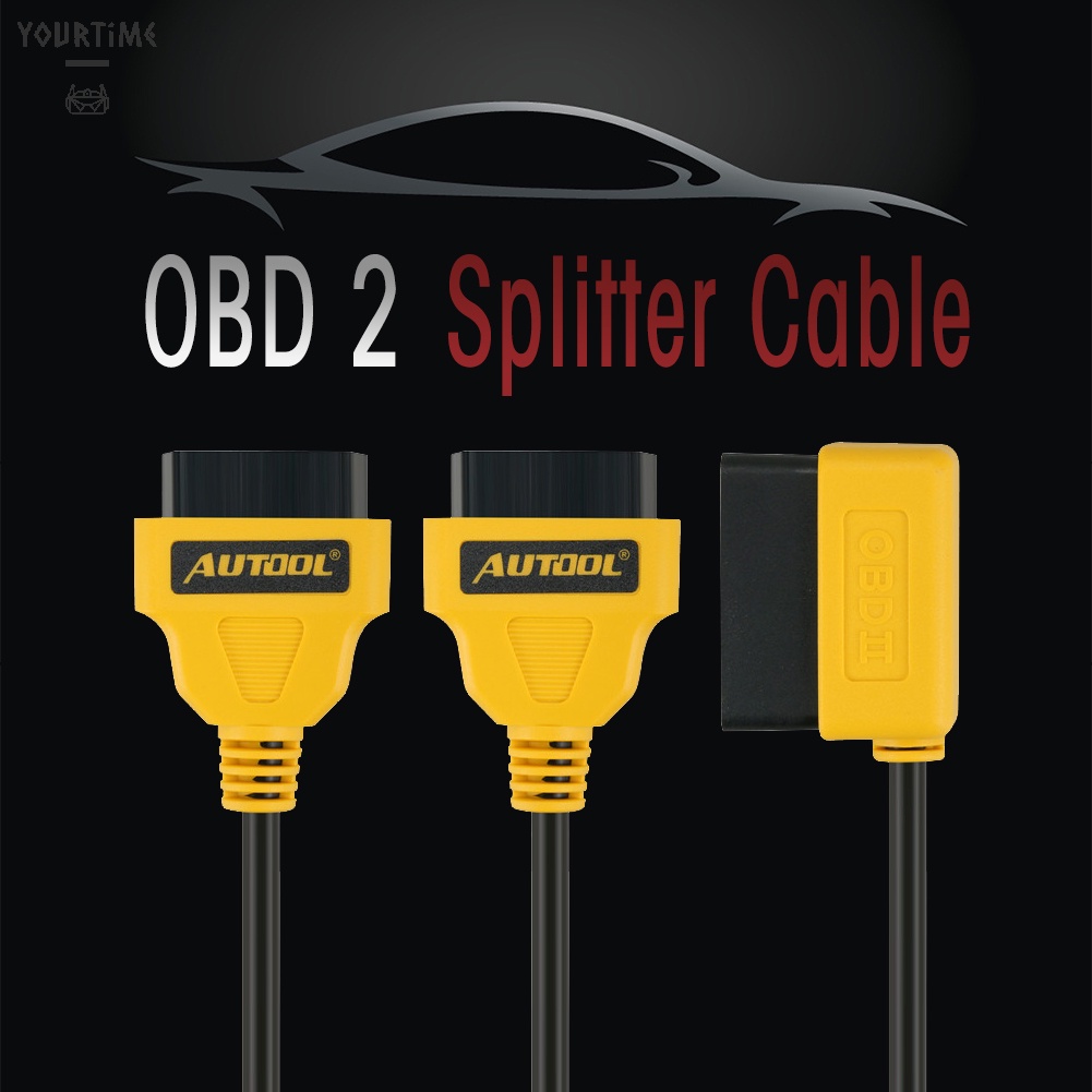 Dây cáp chia đầu cắm OBD II OBD2 16 pin sang 2 cổng 16pin