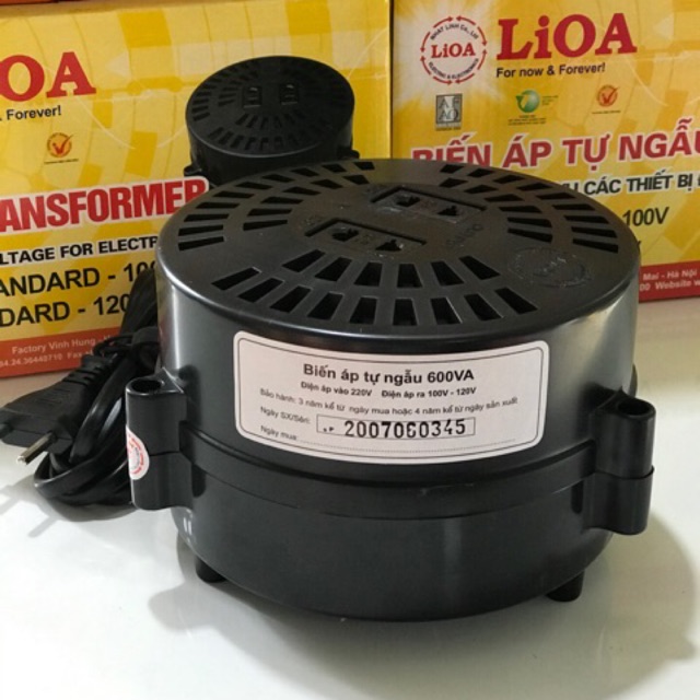 Biến áp đổi nguồn lioa 600VA