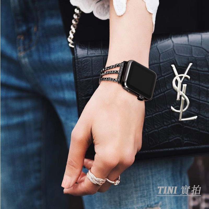 Dây Đeo Kim Loại Sang Trọng Cho Đồng Hồ Thông Minh Apple Watch Series 7 6 5 4 3 2 SE 40 38 41mm 42 45 44mm
