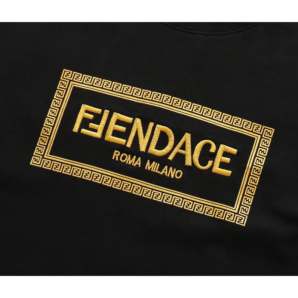 Áo Thun Fendi X Versace 22ss Thời Trang Đường Phố Cá Tính Cho Nam Nữ
