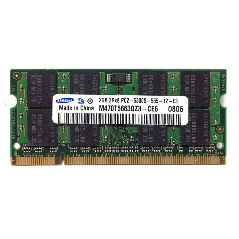 Thanh RAM thẻ nhớ SO-DIMM laptop 1GB 2GB 4GB(2X2GB) DDR2 667 667MHz PC2-5300s