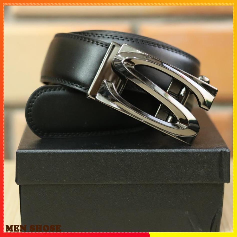 Thắt Lưng Nam Hàng Hiệu Cao Cấp Khóa Cài. Dây Lưng Nam Da  100% Nhập Khẩu Chính Hãng GC305