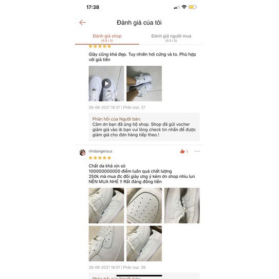 Giày AF1 Air Force 1 full trắng