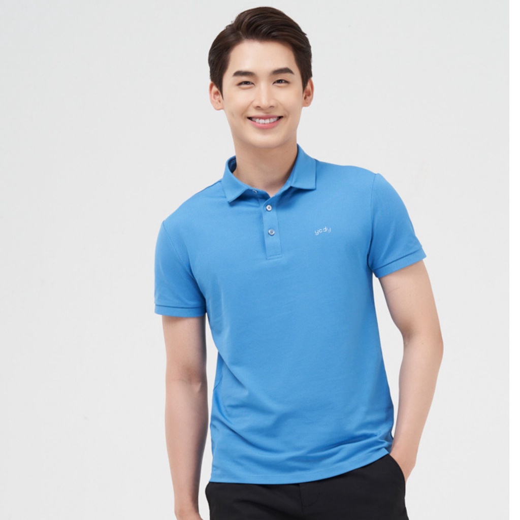 4/7 Áo thun polo nam YODY phông cộc tay trơn có cổ bẻ chất vải cotton cá sấu APM5421